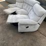 3 seater recliner curved sofa and armchair Image 5
