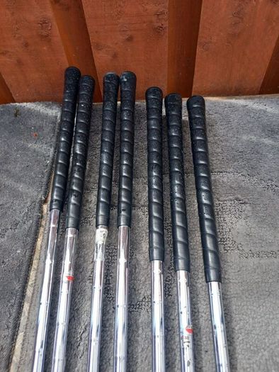 slazenger golf clubs and bag.  Right handed clubs