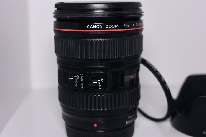 Canon EF 24-105mm f/4L lens with UV Filter protector