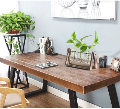 BRAND NEW Creative Glass Tabletop Plant Bonsai Hydroponic Plant Terrarium Transparent Vase Wooden Frame vase decoration Decor flower vase