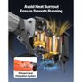 Demolition Jack Hammer Concrete Breaker 2200W Electric Hammer 4 Chisel Bits Image 4