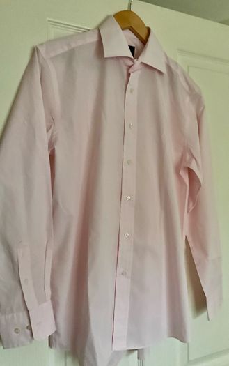Designer Daniel Hechter Long Sleeve Dress Shirt  Pastel Pink purchased in LOUIS COPELAND rrp 50