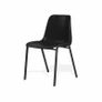 300 x New Polly Visitor Stacking Chairs - Black Image 3