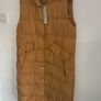 gilet Bnwt long tan gilet sleeveless coat size small freequent brand Image 10