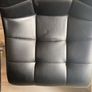 3x Black Faux Leather Quilted Bar Stools Image 5