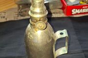 Antique French Lampe-Briquet lighter lamp manufactured by the brand TH. It is described as Sans Soudure The inscription Inexplosible indicates it was marketed as a safety product, often dating from before 1900s