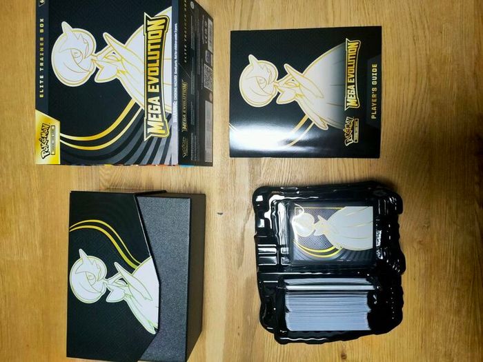 Mega Evolutions ETBs open Full set Cards Base and Holos