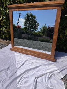 Wooden mirror