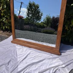 Wooden mirror