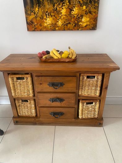 wooden unit