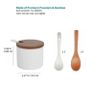 Brand New HASAYAKI Storage Jars, Set of 3 Stackable Ceramic Canisters 220 ml x3 Image 6