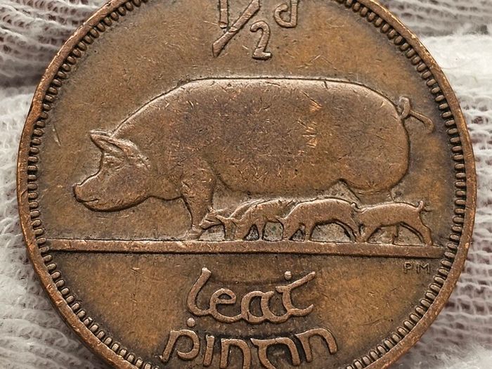 Ireland 1943 1/2d Halfpenny