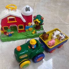Big Steps Farmhouse and Tractor with animals