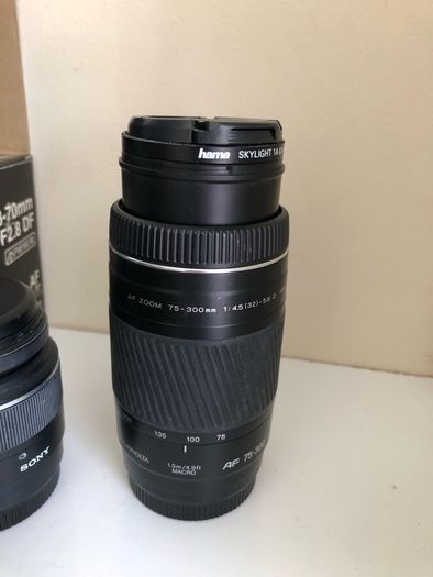 Sony Digital Camera & 3 Lenses