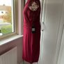 Bnwt burgundy lace detail occasion dress size 14 Image 6