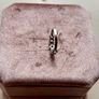 Lab Diamond 925 Silver Multi Shape Half Eternity Band Ring Image 7