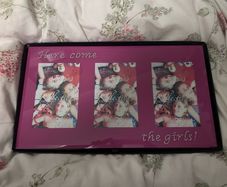 Pink picture frame