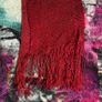 Red sparkling scarf Image 2