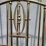 19th Cent. beautiful all brass three foor bed. Just polished Image 2