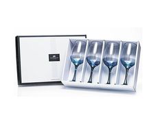 Newgrange Living Ultra Violet Lustre Wine Glasses Set of 4