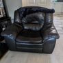 2  seater leather sofa , 2x 1 seaters leather armchairs Image 2