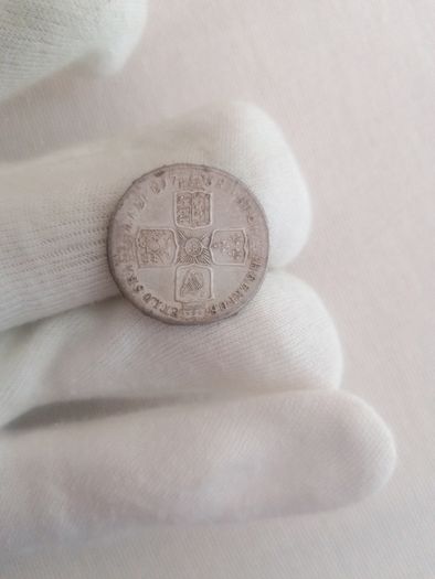 1758 United Kingdom Silver Shilling Coin
