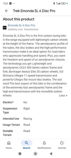 SL6 Trek emonda
