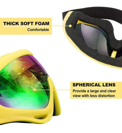 Ski Goggles, Motorcycle Goggles, 3 Pack Snowboard Snow Goggles for Men Women Adult Youth (FREE POSTAGE)