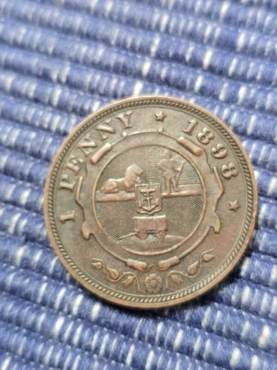 ZAR 1 penny Africa 1897