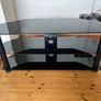 Black glass tv stand Image 3