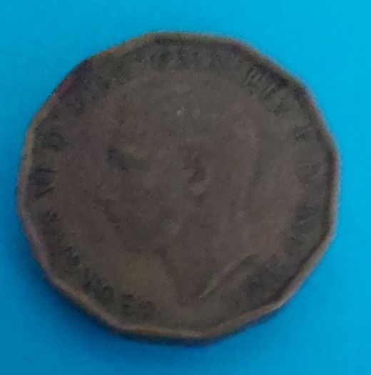1946 George VI Brass 3d coin low mintage year