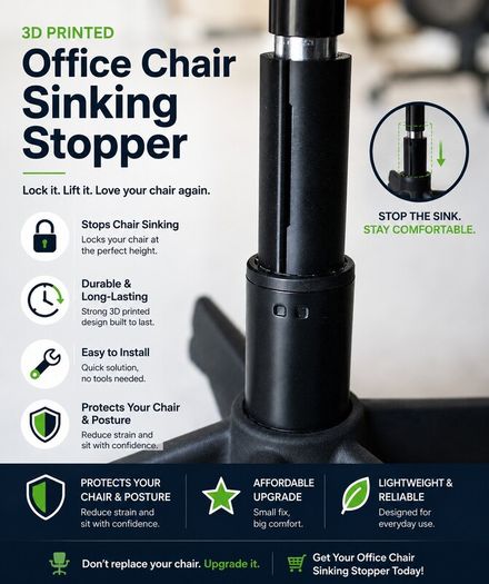 Does your office chair keep sinking??