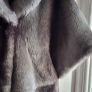CALVIN KLEIN grey and black faux fur jacket - Sz M (Fit 10-14UK) - Bnwt Rrp 295 USD Image 5