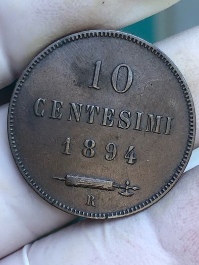 1894 10 Centesimi San Marino Low mintage 150k Only AU condition Post included