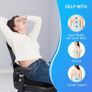 Office Chair Cushion and Lumbar Support Cushion, Back Support for Office Chair, Non-Slip Seat Cushion & Back Pillow for Sitting Breathable Chair Cushion for Gaming, Home & Wheelchair Image 3