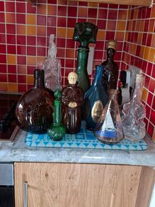 Selection of old bottles