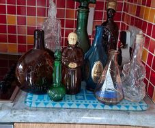 Selection of old bottles