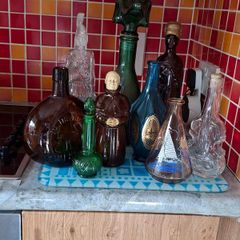 Selection of old bottles