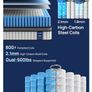 5FT King Hybrid Mattress, 22cm Pocket Sprung Mattress, 150x200cm Zero-noise independent springs offer motion isolation & back pressure relief for peaceful sleep Image 7