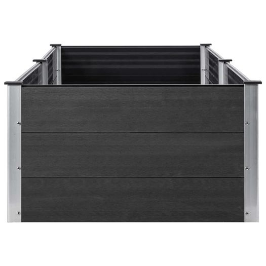 Garden Raised Bed 300x100x54 cm WPC Grey