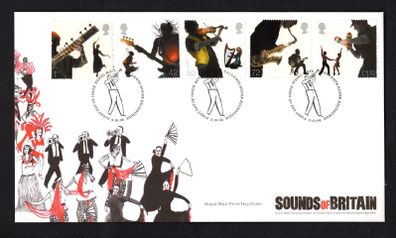 2006 Great Britain Integration through the Eyes of Young People - Sounds of Britain Commemorative Stamps First Day Cover (FDC)