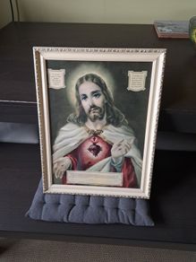 Vintage Religious Framed Picture