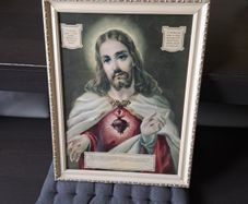 Vintage Religious Framed Picture