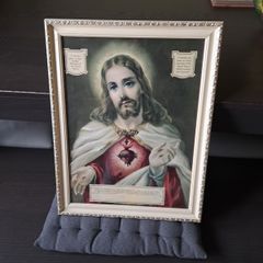 Vintage Religious Framed Picture