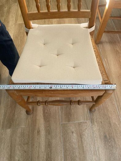 4 Solid Oak vintage dining chairs