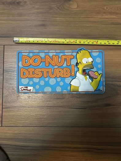 Simpsons door sign