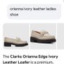 Clarkes Ladies Ivory Loafers Image 5