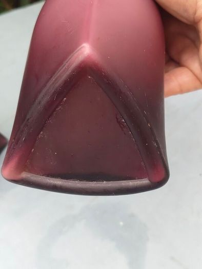 Pair of vintage Amethyst designer vases