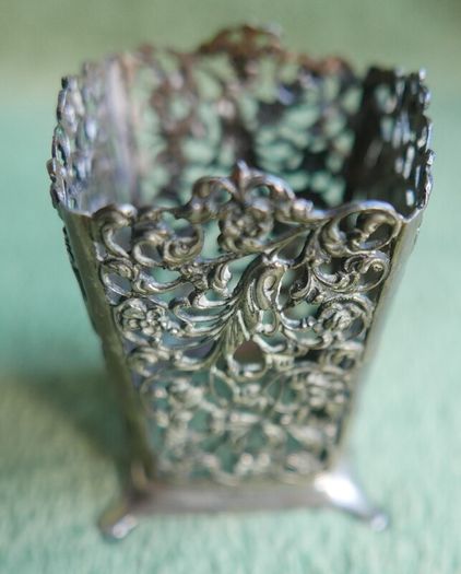 Vintage Container Holder Continental Silver 800 - 49g