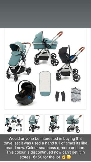 Travel system 100 used a handful of times